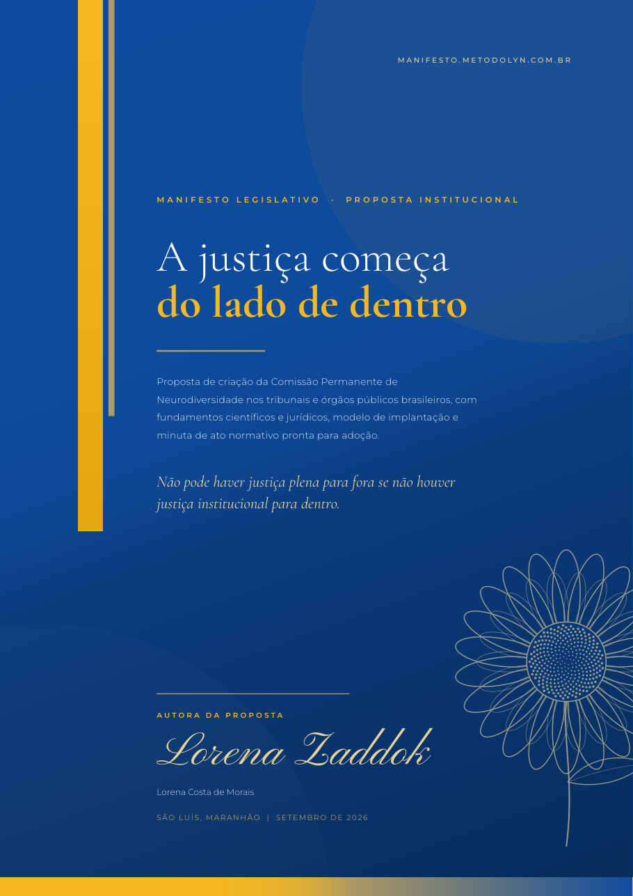 Capa da proposta de criação da Comissão Permanente de Neurodiversidade